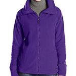 Calvin Klein Full Zip Fleece Jacket Small Purple Pockets Running Lightweight Photo 0