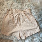 SheIn Paper Bag Waist Linen Shorts Photo 1