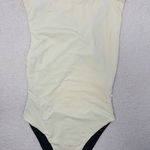 NEW La Gotta zariah color blocked asymmetric one piece swimsuit, size S White Photo 0