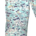 Talbots The Weekend Chino Pants Blue Nautical Tropical Vacation Print Size 12 Photo 3