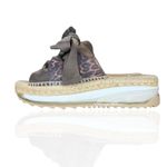 Free People  Chapmin Ribbon Espadrilles EU 37 US 6.5 Platform Sandals Leopard Photo 1