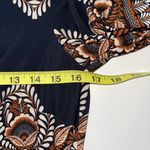 International concepts Black Boho Print Knee-length Shirt Dress Photo 5