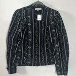 Free People  XL Bohemian Victorian Fusion Sorel Cottage Jacket in Midnight NWT Photo 5
