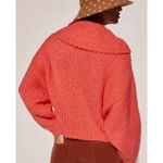 Anthropologie Pilcro Zamora Cowl Neck Sweater Coral Pullover Size Small Petite Photo 3