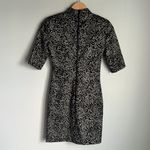 Alice + Olivia NEW Inka Strong-Shoulder Mockneck Dress Photo 2