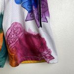 Savage Tacticians Shorts Womens Small Floral Multicolor Embroidered Gym Workout White Photo 4