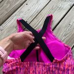 Nike  Women's Bright Pink And Purple Strappy Workout Top Size L. NEW Photo 3