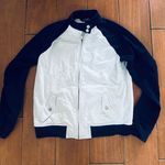 LAUREN Ralph Lauren Full Zip WHITE/NAVY COTTON BLEND Light Jacket XS Photo 1