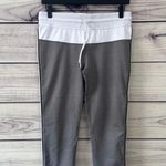 Fabletics Grey Drawstring Waist Low Rise Cropped Capri Leggings Photo 0