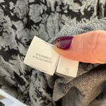 Kokun Grey Marble Print Fitted‎ Crew Size Small Bamboo Cashmere Top Gray Photo 6