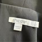 Chico's Chico’s Women’s Ruched Sleeve Blazer Open Front Lined Office in Black 2/US 12 Photo 8