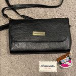 Aeropostale  Sleek Black Wallet Wristlet Crossbody Bag NWT Photo 2