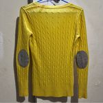 autumn cashmere  yellow sweater cardigan v nec size S Small :001: Photo 4