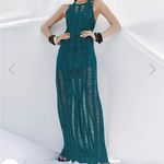 Urban Revivo SLEEVELESS CREW NECK KNITTED DRESS Blue Photo 6