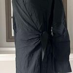 Vince Long Sleeve Wrap Shirt Dress, Long Sleeve in Black Size L EXCELLENT! Photo 6