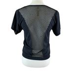 Varley  Black Mesh Back Athleisure Activewear Short Sleeve Performance Tee XS Photo 1