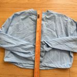 Bardot The Drawstring Sweater Medium Cropped Baby Blue Photo 7