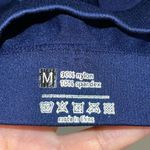 Unbranded Crop Stretch Athletic Top Navy Size Medium Blue Photo 3