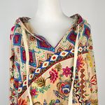 Johnny Was NWOT  Floral Hoodie Sweatshirt Boho Long Sleeves Multicolor Sz S Photo 2