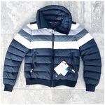 Perfect Moment Queenie Down Coat Jacket, Black Rainbow Size XS New w/Tag Photo 4