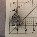 Vintage Blue & Silver Christmas Tree Brooch/Pin Blue Rhinestones Multiple Photo 5