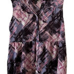 Vera Wang Simply Vera Purple Pink Black Sleeveless Blouse Size Small Photo 0