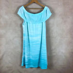 STYLE & CO Tie Dye Off The Shoulder Dress NWT XL Blue Photo 2