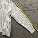 Universal Threads Universal Thread Woman's Small Cream Open Knit Sweater Long Sleeve V Neck Photo 7