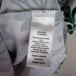 Talbots  Green Floral Print Top Medium Lightweight Stretch Preppy Bloomcore Comfy Photo 5