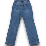 American Bazi  Womens High Rise Waist Straight Wide Leg Jeans Distressed Size 5 Photo 4