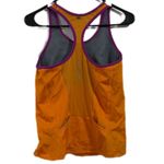 Nike Orange Fitted Tank Top with Purple Trim Photo 1