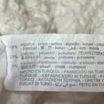 ZARA White Textured Ruched Deep V Neck Long Puff Sleeve Crop Blouse Top Size S Photo 3