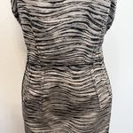 Lafayette 148 Sz 12 Dress Sheath Pencil Animal Print Sleeveless Career Work Tan Photo 2