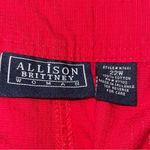 Allison Brittney  Woman plus Size Shorts Size 22 W Red  Zipper Front Cargo Modest Photo 4