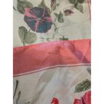 Liberty Of London Silk Scarf Womens Pink Floral Made In England Square Photo 3