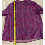 Apiece Apart  Sez Pintuck Purple floral Silk Blouse size 4 Photo 9
