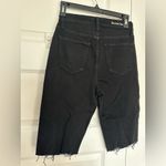 Favorite‎ Daughter Eva Long Slim Denim Shorts Black Size 24 Photo 5