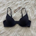 SKIMS  Fits Everybody Scoop Plunge Bra Onyx Size 36B Photo 1