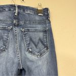 Mother High Waisted Ankle Fray Jeans Womens 24 Raw Hem Skinny Blue Denim Fall Photo 7