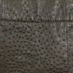 Fendi VTG Retro 80s OSTRICH Leather HIP HUGGER Pencil SKIRT IT SZ 42- US 6 Photo 6