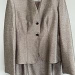 Anne Klein Sheath Dress & Blazer Set - Dress Sz 6 Blazer Sz 4 - Linen Silk Wool Photo 15