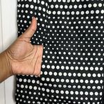 Talbots  Women’s Black/White Polka Dot Puffer Vest - Zip Up - Size Medium Petite Photo 1