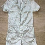 Madewell  100% Cotton Garment Dyed Coverall Romper in Light Green Size XS‎ Photo 0