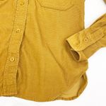 Aritzia Babaton X  Micro Corduroy Button Up Long Sleeve Shirt Top: Mustard Photo 3
