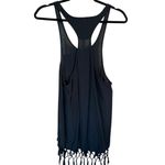 Victoria's Secret Victoria Secret Swimwear Cover Up Black Size XSmall Tank Top Fringe Pullover Photo 1