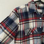 Panache NWOT Apparel Blue Red Plaid Cabincore 100% Cotton Button Down Size S Photo 5