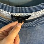 Jane and Delancey  Blue Ribbed Sweatshirt | Size Medium Photo 1