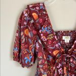 Anthropologie  Maeve Babydoll Blouse Tiger Zebra Safari Print Sz XS Photo 2