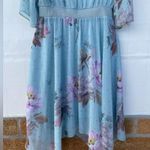 Ted Baker London Dannyel hankerchief mint fairycore dress Sz 3/12 Blue Photo 11
