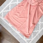 SHOWPO Blush pink cap sleeve front knot twist detail mini dress NWT US 6 Photo 4